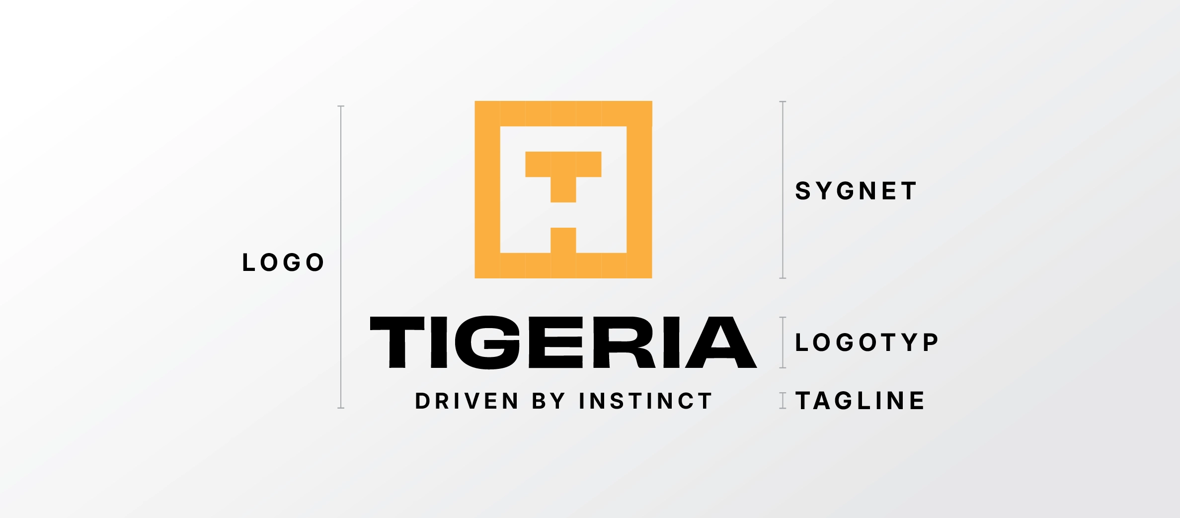 Logo, logotyp, sygnet, tagline informacyjna grafika
